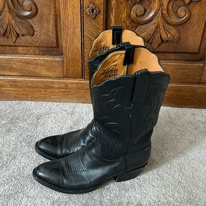 Men’s Black Lucchese Classics Handmade Cowboy Boots